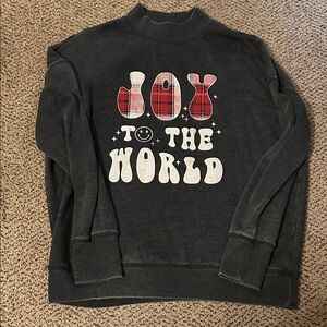 Maurices Charcoal 'Joy to the World' Sweatshirt